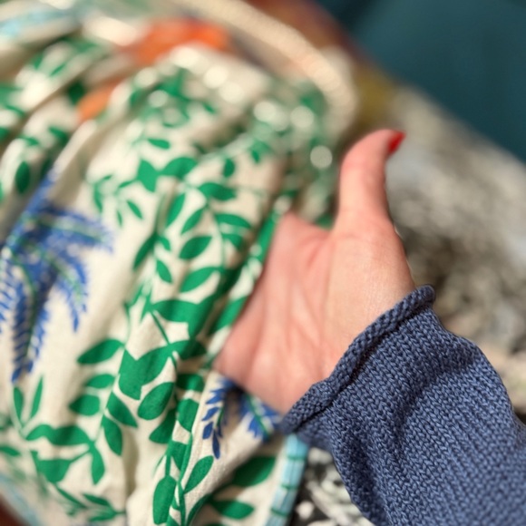 Tropical Print Linen Blend Maxi Skirt with Rope Belt - Picture 11 of 15